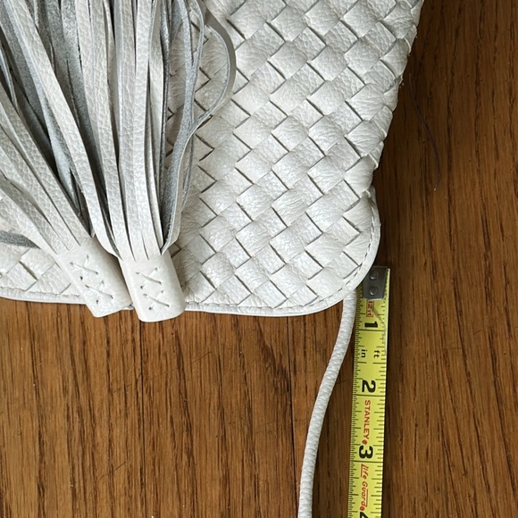 NWT Chico’s Woven leather crossbody bag Alabaster off white - Picture 15 of 15